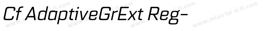 Cf AdaptiveGrExt Reg字体转换